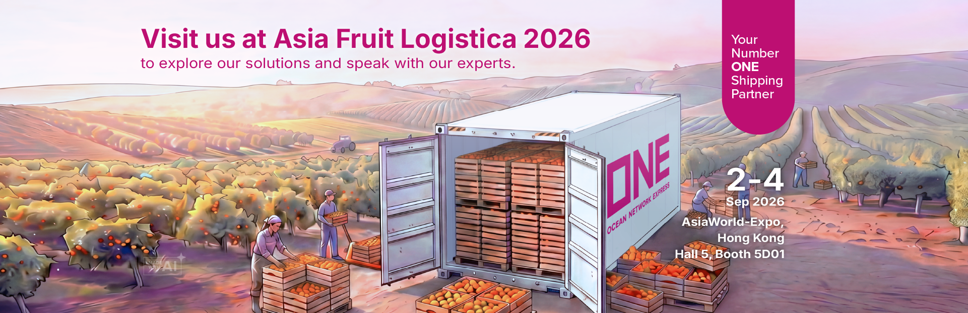 Visit us at Asia Fruit Logistica 2026